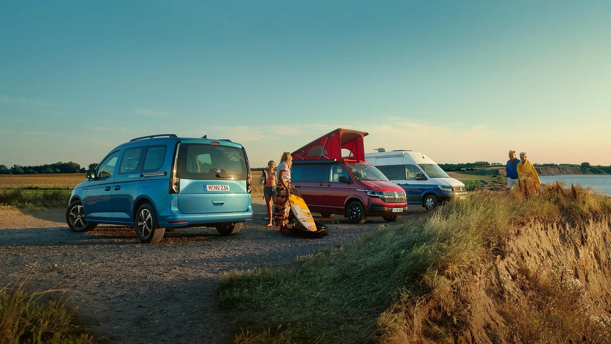 Volkswagens plåtisar heter Caddy California, California 6.1 och Grand California 600/680.